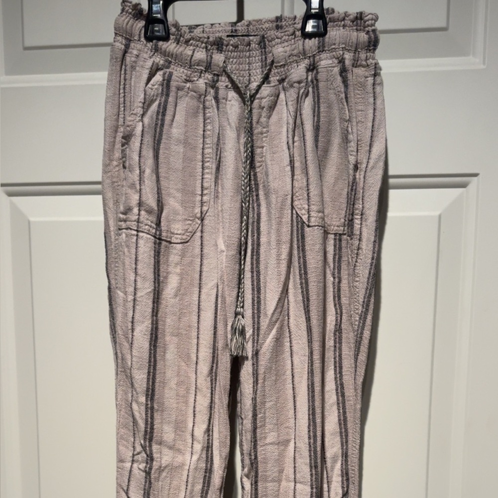 Striped Linen Pants
